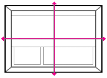 Measuring for a blind to hang outside the window recess Measuring for a blind to hang outside the window recess