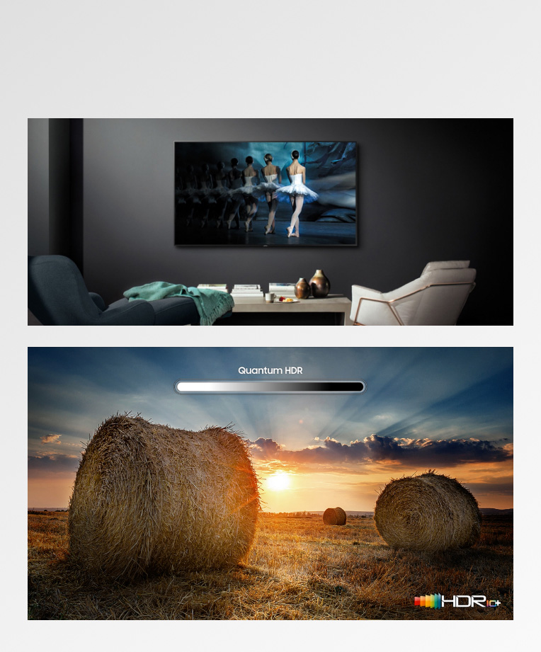 A Samsung QLED TV With Quantum HDR