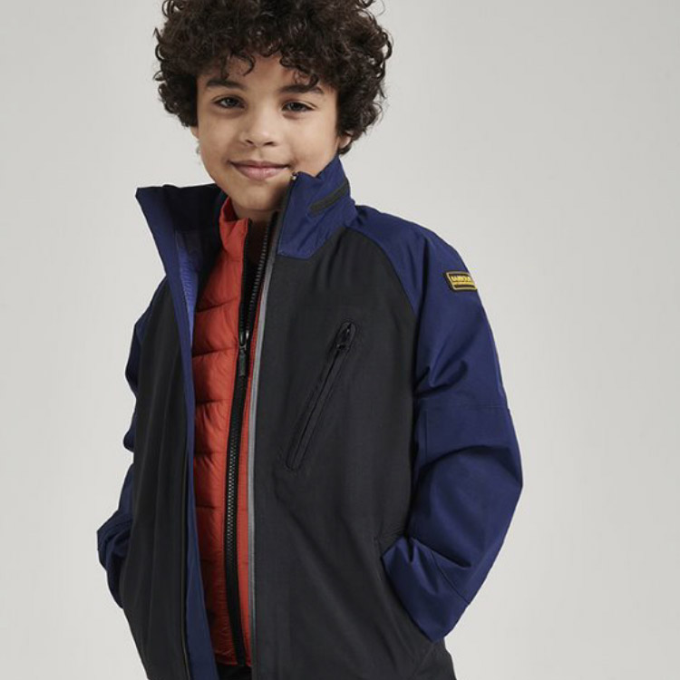 barbour international kids white